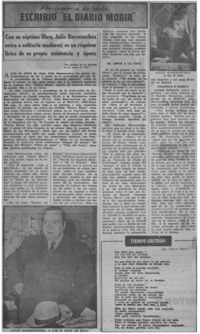 Escribió "El Diario morir".