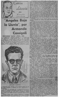 Angeles bajo la lluvia", por Armando Cassigoli