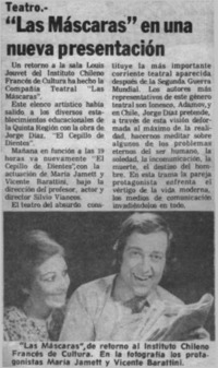 "Las Máscaras" en una nueva presentación.