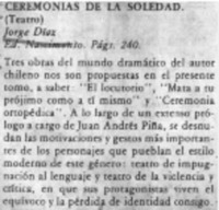 Ceremonias de la soledad.
