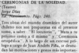 Ceremonias de la soledad.