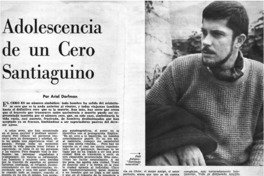 Adolescencia de un cero santiaguino