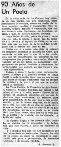 90 años de un poeta