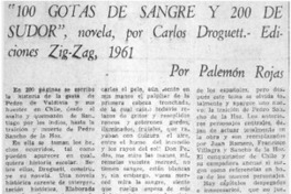 100 gotas de sangre y 200 de sudor" : novela