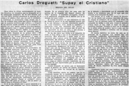 Carlos Droguett: "SUpay el cristiano"