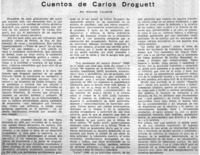 Cuentos de Carlos Droguett