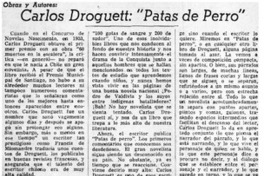 Carlos Droguett: "Patas de perro"