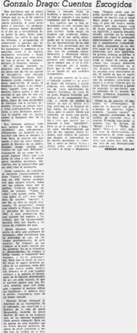 Gonzalo Drago: cuentos escogidos