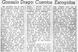 Gonzalo Drago: cuentos escogidos