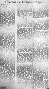 Cuentos de Gonzalo Drago