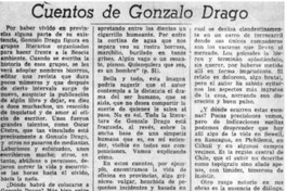 Cuentos de Gonzalo Drago