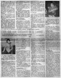 "Los Que van quedando en el camino"