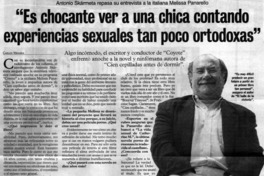 Es chocante ver a una chica contando experiencias sexuales tan poco ortodoxas"