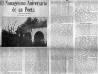 El nonagésimo aniversario de un poeta