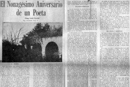 El nonagésimo aniversario de un poeta