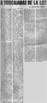 A horcajadas de la luz