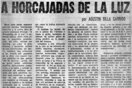 A horcajadas de la luz