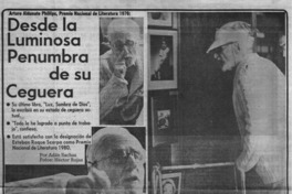 Desde la luminosa penumbra de su ceguera