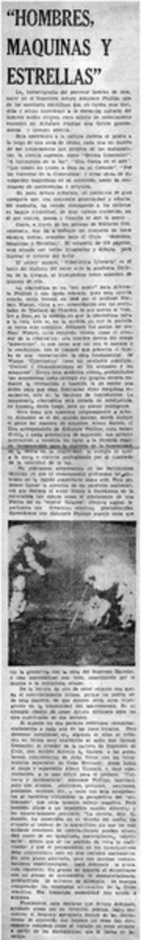 "Hombres, máquinas y estrellas".