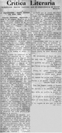 Crítica literaria.