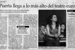 La puerta llega a lo más alto del teatro europeo