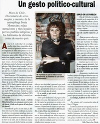 Un gesto político-cultural