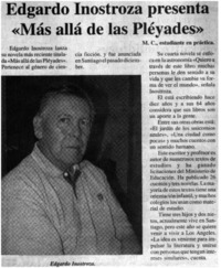 Edgardo Inostroza presenta "Más allá de las Pléyades"