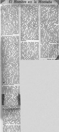 "El Hombre en la montaña"