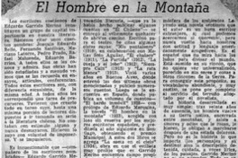 "El Hombre en la montaña"