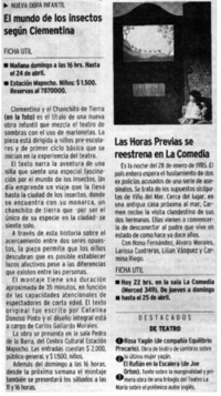 El Mundo de los insectos según Clementina.