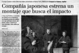 Compañía japonesa estrena un montaje que busca el impacto