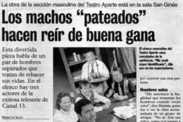 Los machos "pateados" hacen reír de buena gana