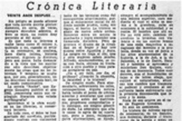 Veinte años después...