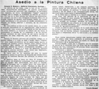 Asedío a la pintura chilena