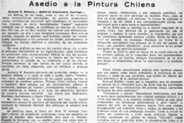 Asedío a la pintura chilena