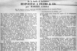 Respuestas a Filebo & Co.