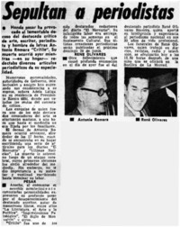 Sepultan a periodistas.