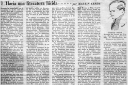 Hacia una literatura lúcida