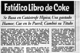 Fatídico libro de Coke.