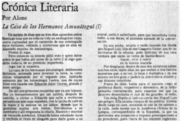 La Casa de los hermanos Amunátegui