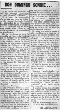 Don Domingo sonrié...