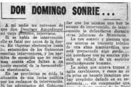 Don Domingo sonrié...