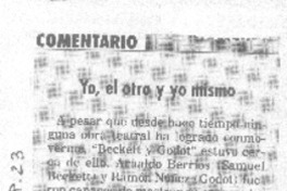 Yo, el otro y yo mismo.