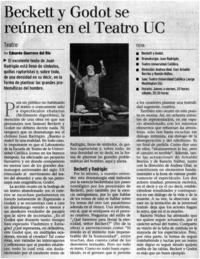 Beckett y Godot se reúnen en el Teatro UC