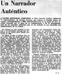 Un narrador auténtico