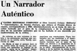 Un narrador auténtico