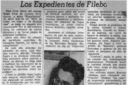 Los expedientes de Filebo"