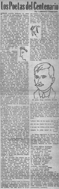 Los poetas del centenario