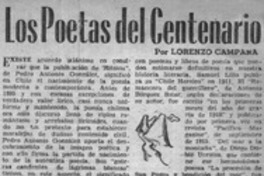 Los poetas del centenario