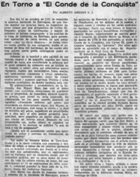 En torno a "El Conde de la Conquista"